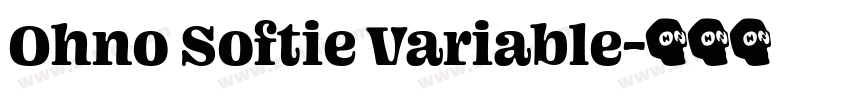 Ohno Softie Variable字体转换